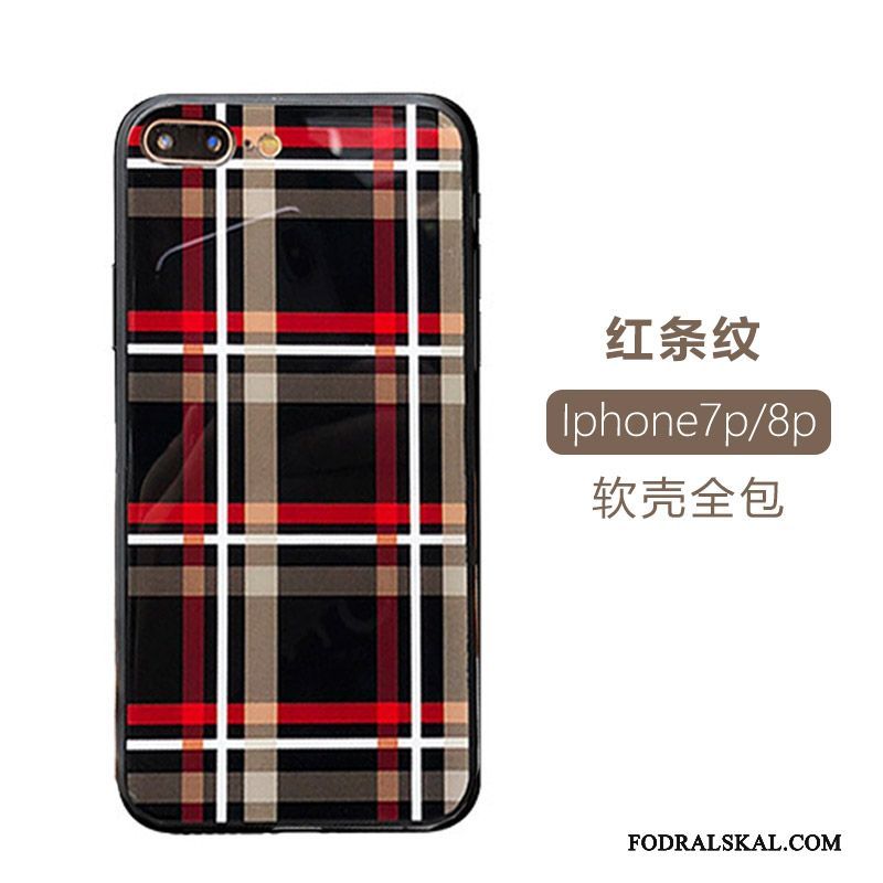 Skal iPhone 7 Plus Silikon Ny Röd, Fodral iPhone 7 Plus Mjuk Kinesisk Stiltelefon
