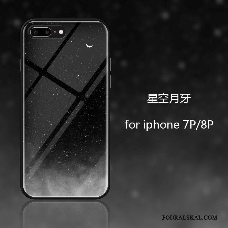 Skal iPhone 7 Plus Silikon Personlighet Glas, Fodral iPhone 7 Plus Färg Telefon Ny