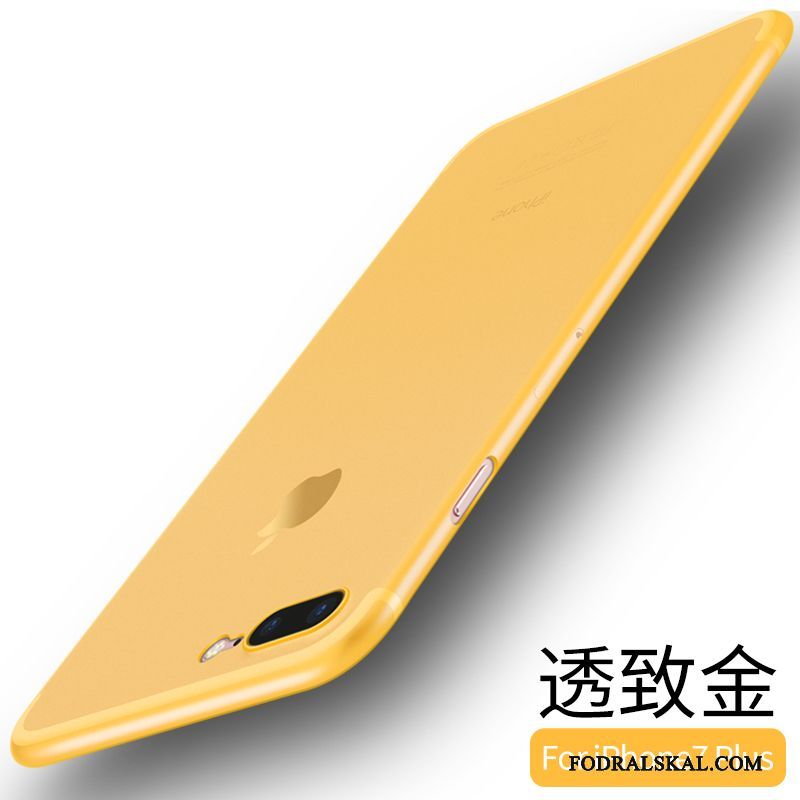 Skal iPhone 7 Plus Skydd Nubuck Transparent, Fodral iPhone 7 Plus Slim Fallskydd