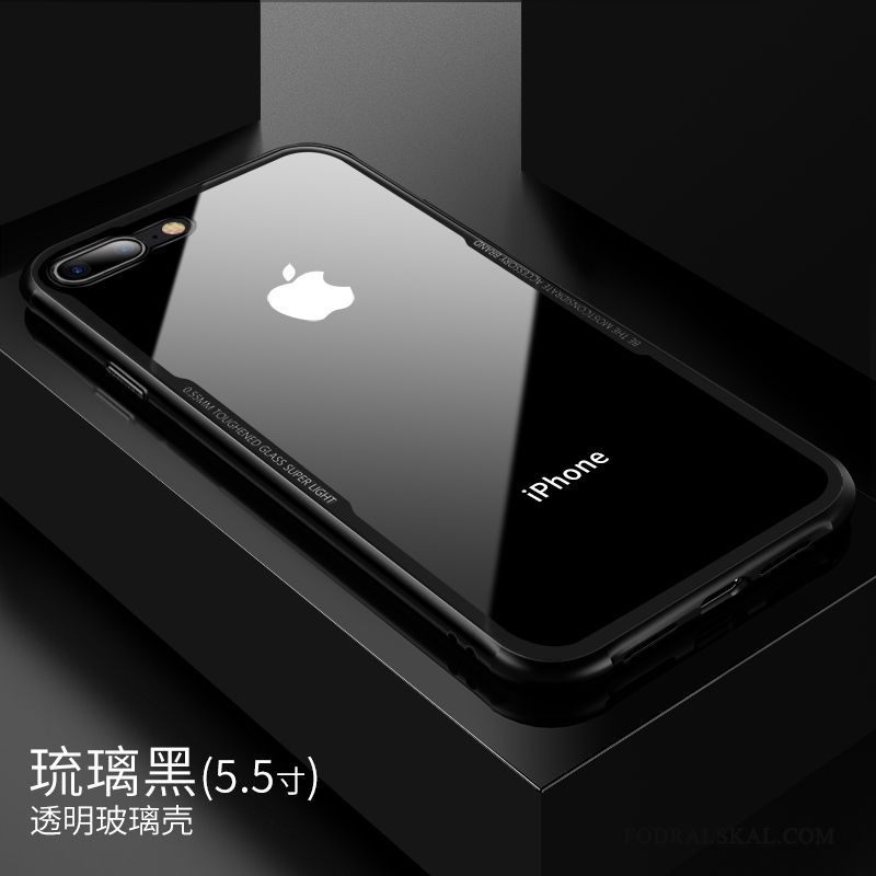 Skal iPhone 7 Plus Skydd Slim Glas, Fodral iPhone 7 Plus Transparenttelefon
