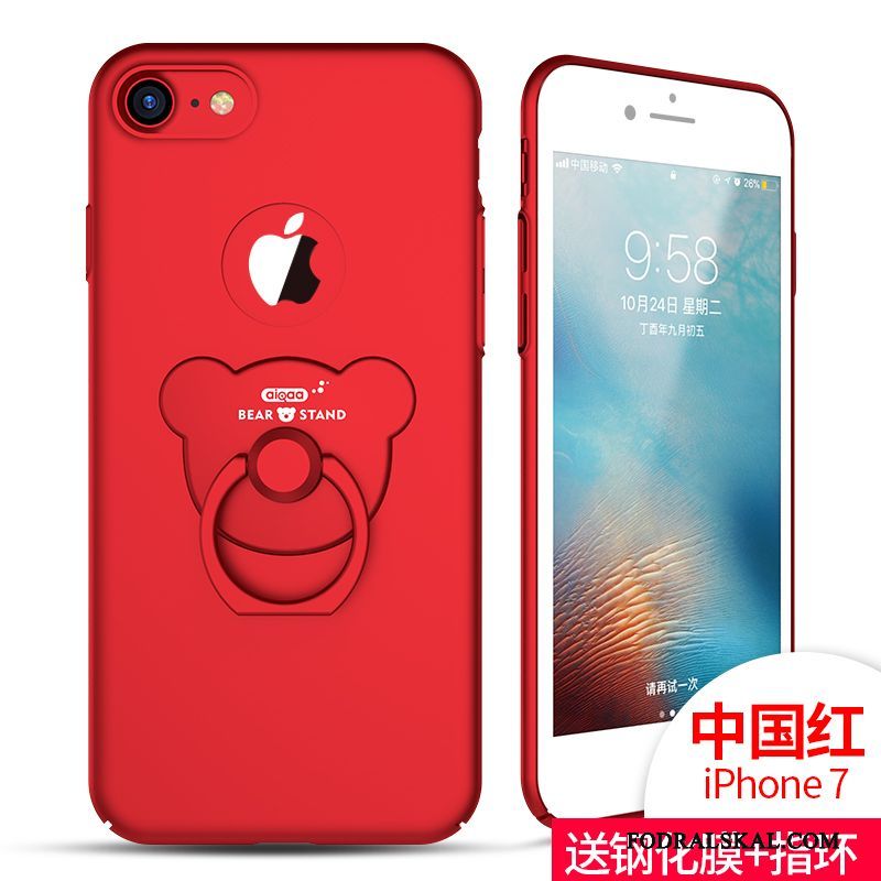 Skal iPhone 7 Påsar Nytelefon, Fodral iPhone 7 Silikon Fallskydd Röd