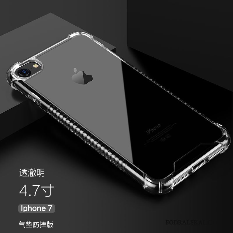Skal iPhone 7 Silikon Fallskyddtelefon, Fodral iPhone 7 Mjuk Transparent Enkel