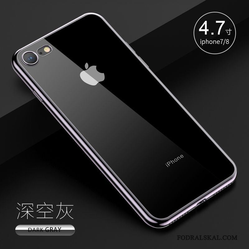 Skal iPhone 7 Silikon Telefon Fallskydd, Fodral iPhone 7 Mjuk Slim Transparent