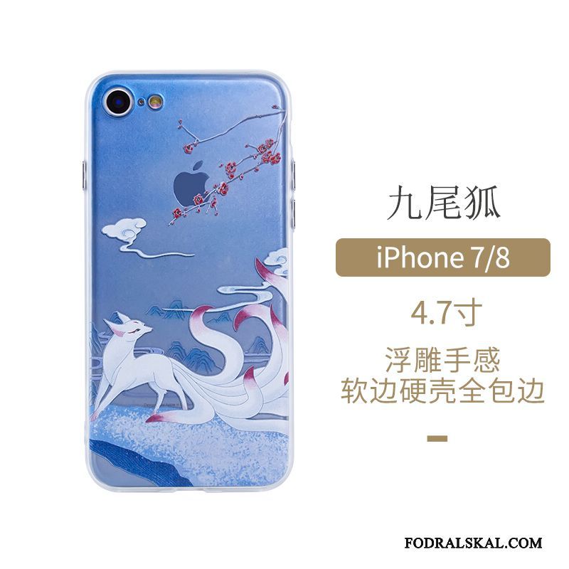 Skal iPhone 7 Skydd Originalitet Kinesisk Stil, Fodral iPhone 7 Fallskydd Konst