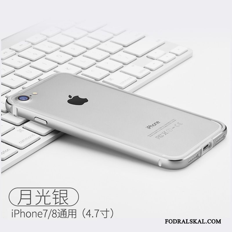 Skal iPhone 8 Mjuk Trendtelefon, Fodral iPhone 8 Metall Fallskydd Frame