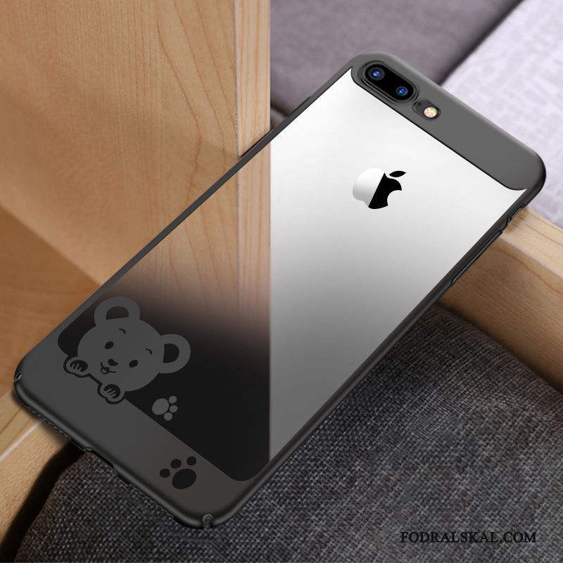 Skal iPhone 8 Plus Kreativa Personlighet Guld, Fodral iPhone 8 Plus Mjuk Transparent Fallskydd
