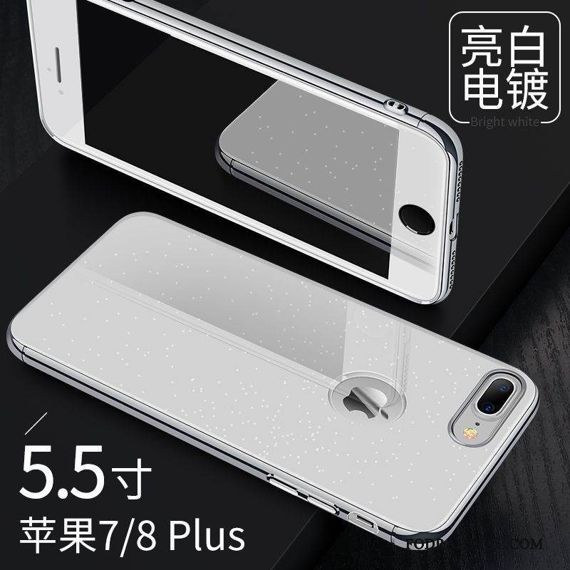 Skal iPhone 8 Plus Kreativa Silvertelefon, Fodral iPhone 8 Plus Personlighet Slim