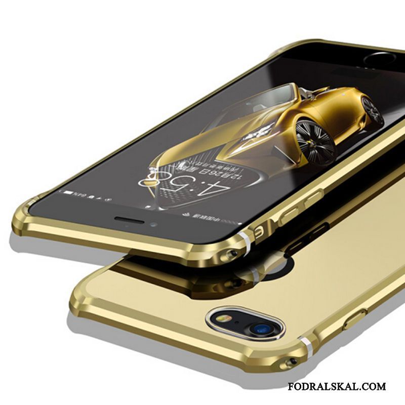 Skal iPhone 8 Plus Metall Hård Frame, Fodral iPhone 8 Plus Påsar Blåtelefon