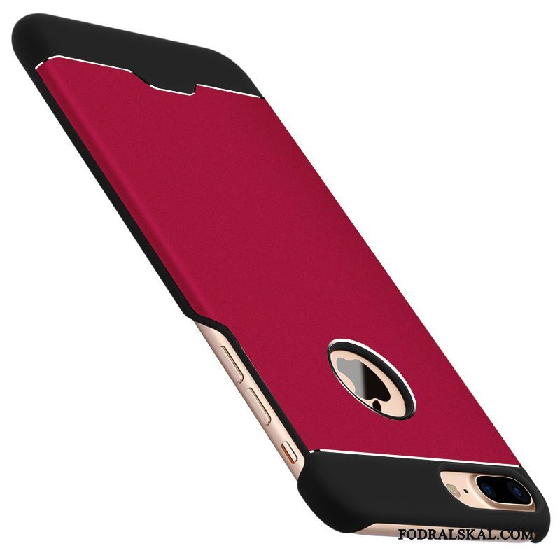 Skal iPhone 8 Plus Metall Strålande Trend, Fodral iPhone 8 Plus Bakre Omslag Röd