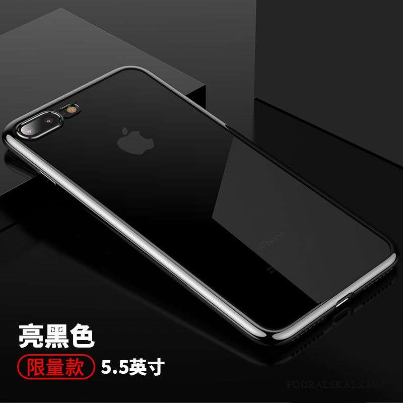 Skal iPhone 8 Plus Mjuk Personlighet Transparent, Fodral iPhone 8 Plus Silikon Slim Fallskydd