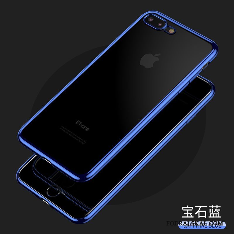 Skal iPhone 8 Plus Mjuk Personlighet Transparent, Fodral iPhone 8 Plus Silikon Slim Fallskydd