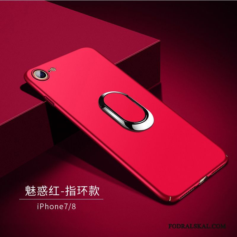 Skal iPhone 8 Plus Mjuk Telefon Röd, Fodral iPhone 8 Plus Silikon Trend Nubuck
