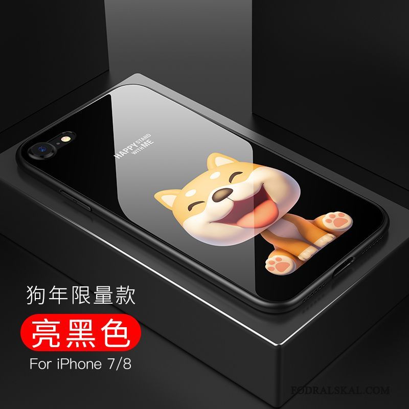 Skal iPhone 8 Plus Påsar Transparent Mönster, Fodral iPhone 8 Plus Guld Spegel