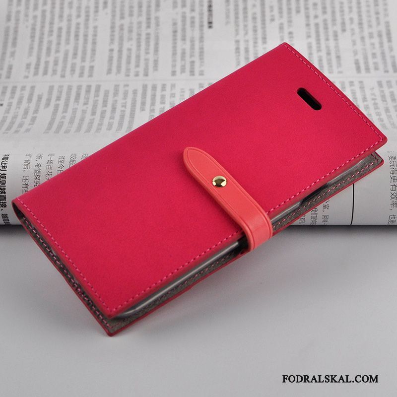 Skal iPhone 8 Plus Silikon Trend Röd, Fodral iPhone 8 Plus Läderfodral Telefon
