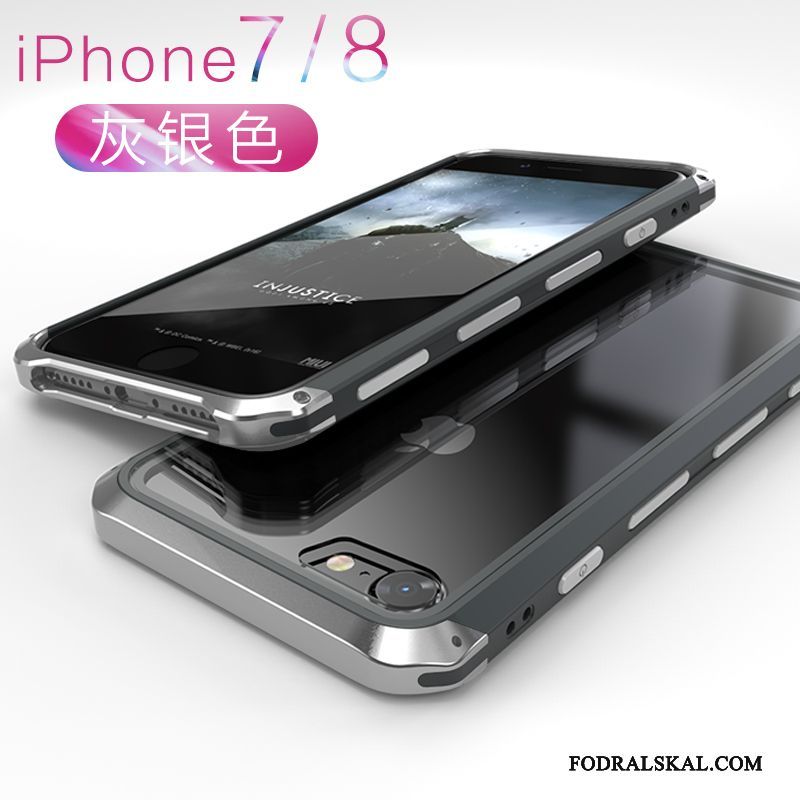 Skal iPhone 8 Påsar Glas Silver, Fodral iPhone 8 Kreativa Hängsmyckentelefon