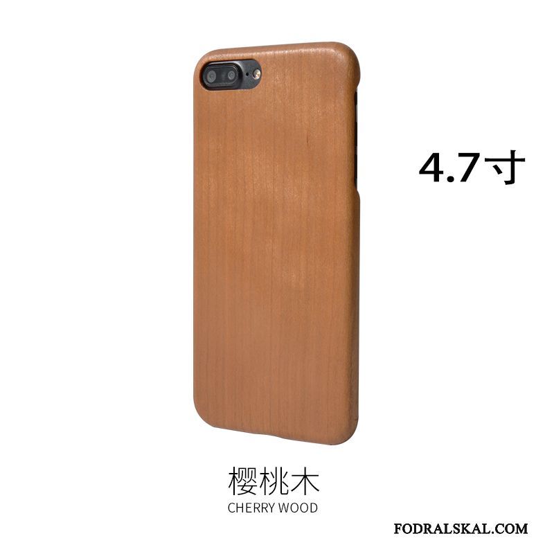 Skal iPhone 8 Wood Massivt Trä Känna, Fodral iPhone 8 Skydd Telefon