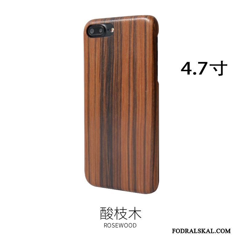 Skal iPhone 8 Wood Massivt Trä Känna, Fodral iPhone 8 Skydd Telefon