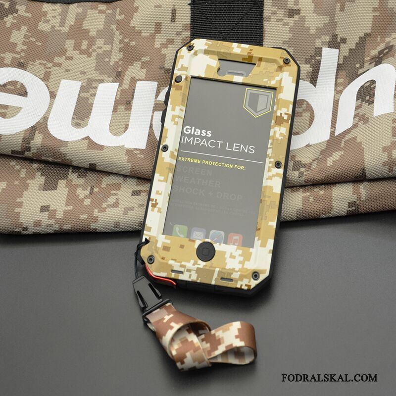 Skal iPhone Se Skydd Fallskydd Tre Försvar, Fodral iPhone Se Påsar Armor Kamouflage