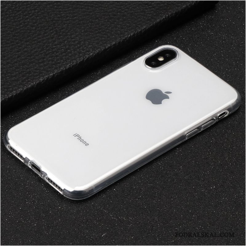 Skal iPhone X Påsar Transparent Ny, Fodral iPhone X Strass Purpur Fallskydd