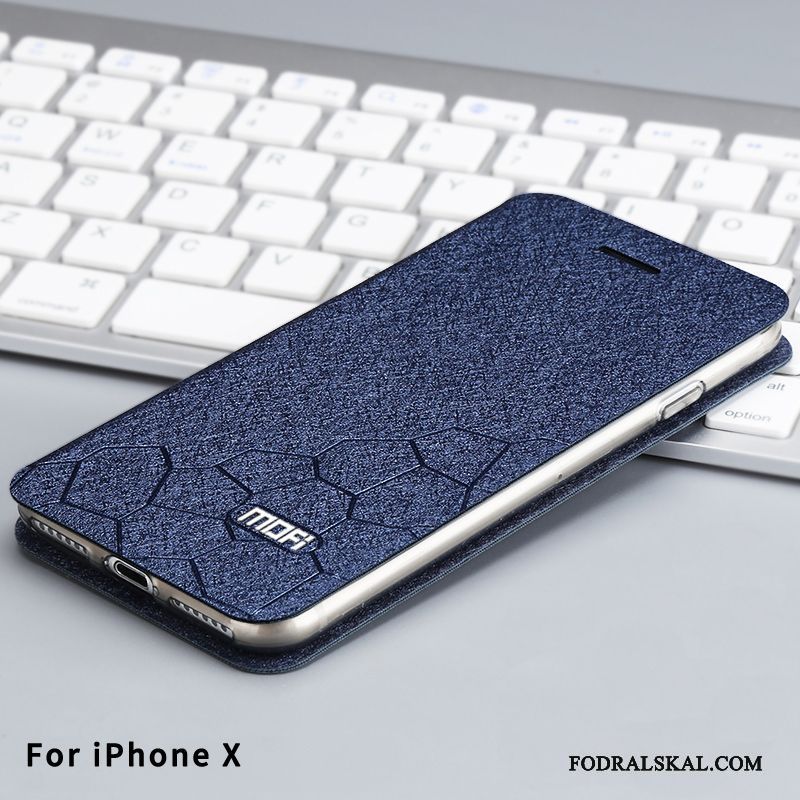 Skal iPhone X Silikon Telefon Fallskydd, Fodral iPhone X Skydd Guld