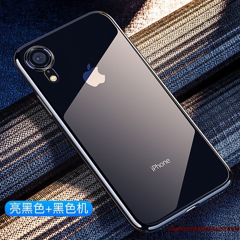 Skal iPhone Xr Påsar Mönster Blå, Fodral iPhone Xr Silikon Transparent Lätt Och Tunt