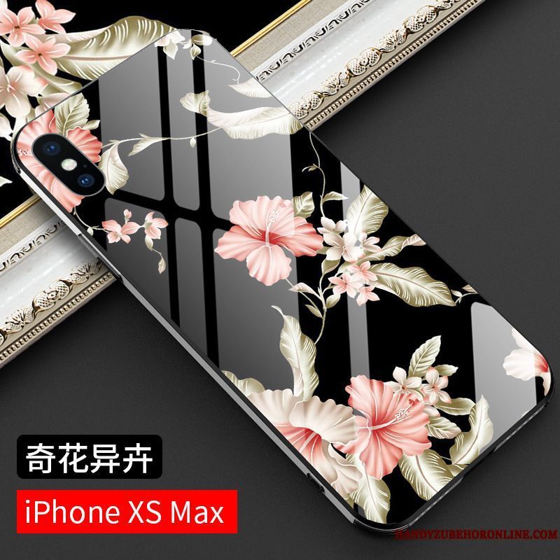 Skal iPhone Xs Max Kreativa Telefon Högt Utbud, Fodral iPhone Xs Max Påsar Personlighet Svart
