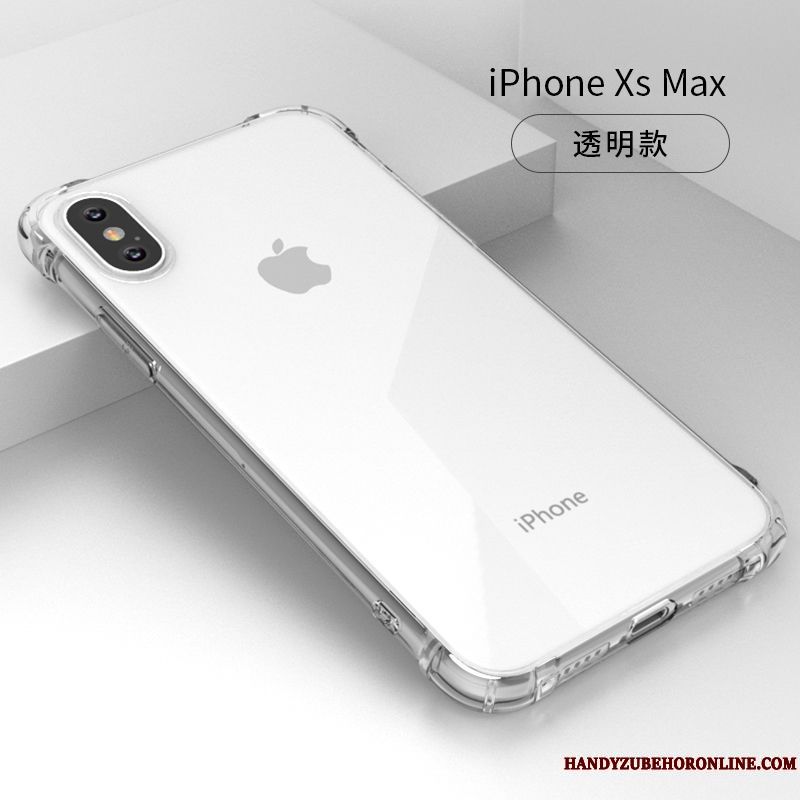 Skal iPhone Xs Max Silikon Net Red Pratkvarn, Fodral iPhone Xs Max Mjuk Nytelefon