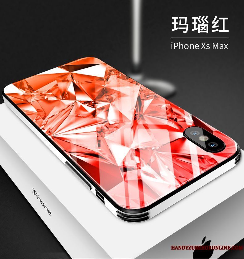 Skal iPhone Xs Max Skydd Telefon Personlighet, Fodral iPhone Xs Max Påsar Slim Glas