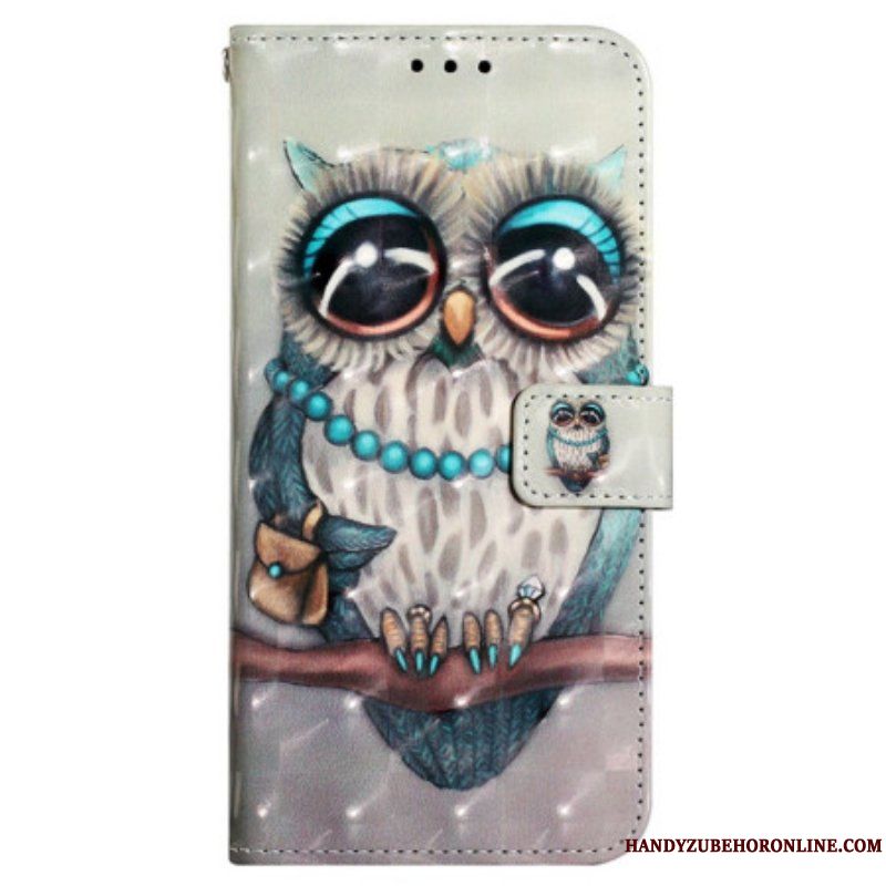 Fodral Samsung Galaxy A13 Med Kedjar Miss Owl Med Rem