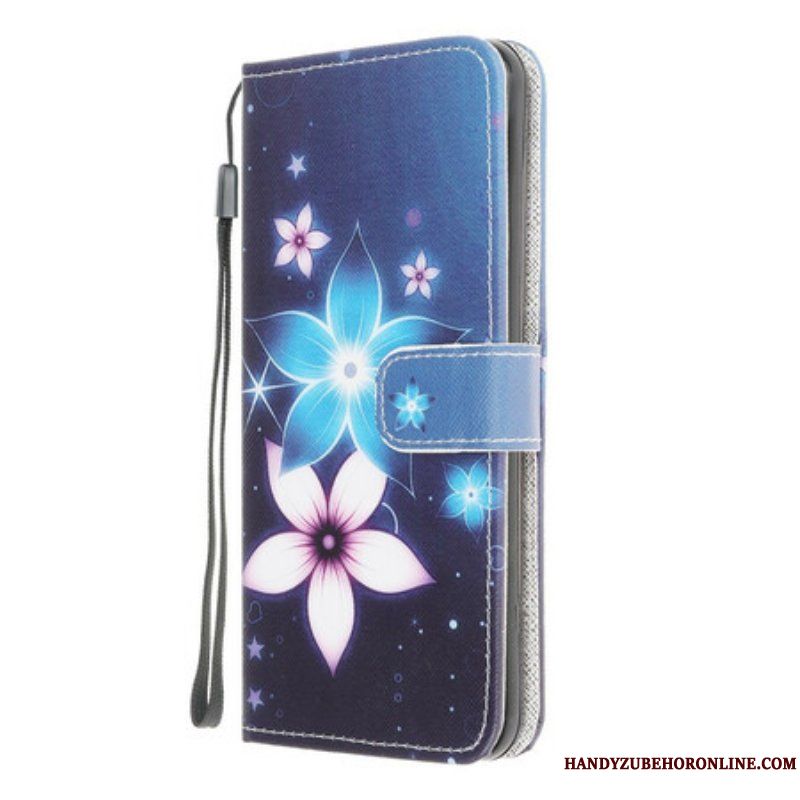Fodral Samsung Galaxy A42 5G Med Kedjar Lunar Strap Blommor