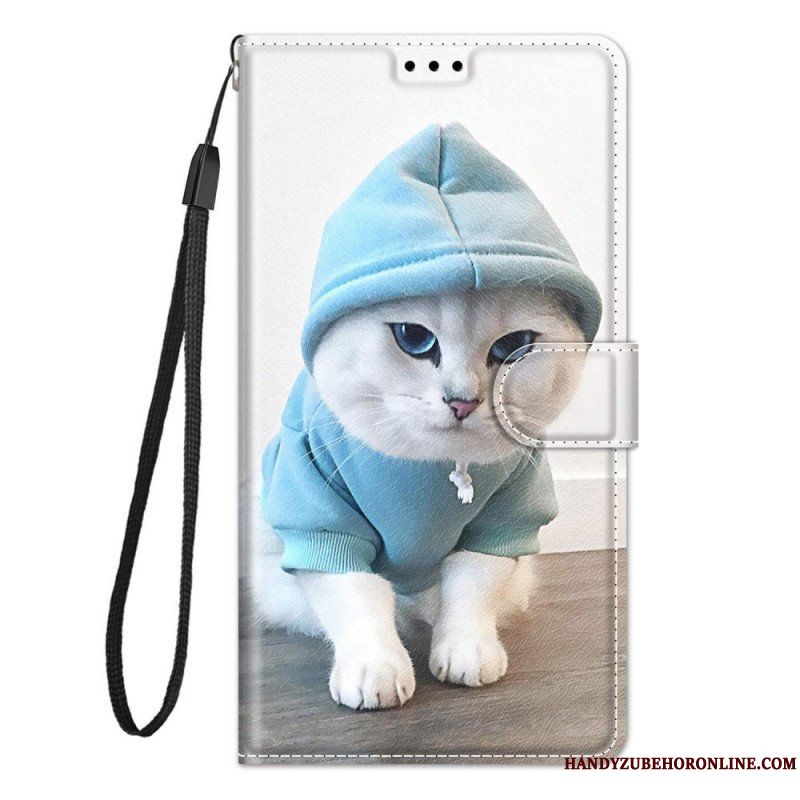 Fodral Samsung Galaxy M23 5G Med Kedjar Thong Cat Fan