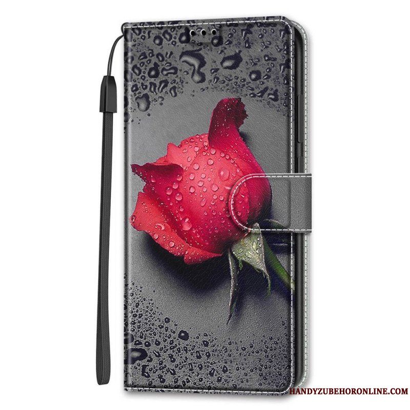 Fodral Samsung Galaxy S22 Ultra 5G Rosor Med Snodd