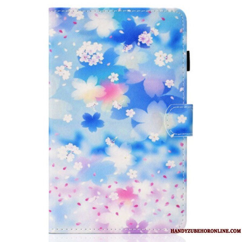 Fodral Samsung Galaxy Tab S8 / Tab S7 Akvarell Blommor