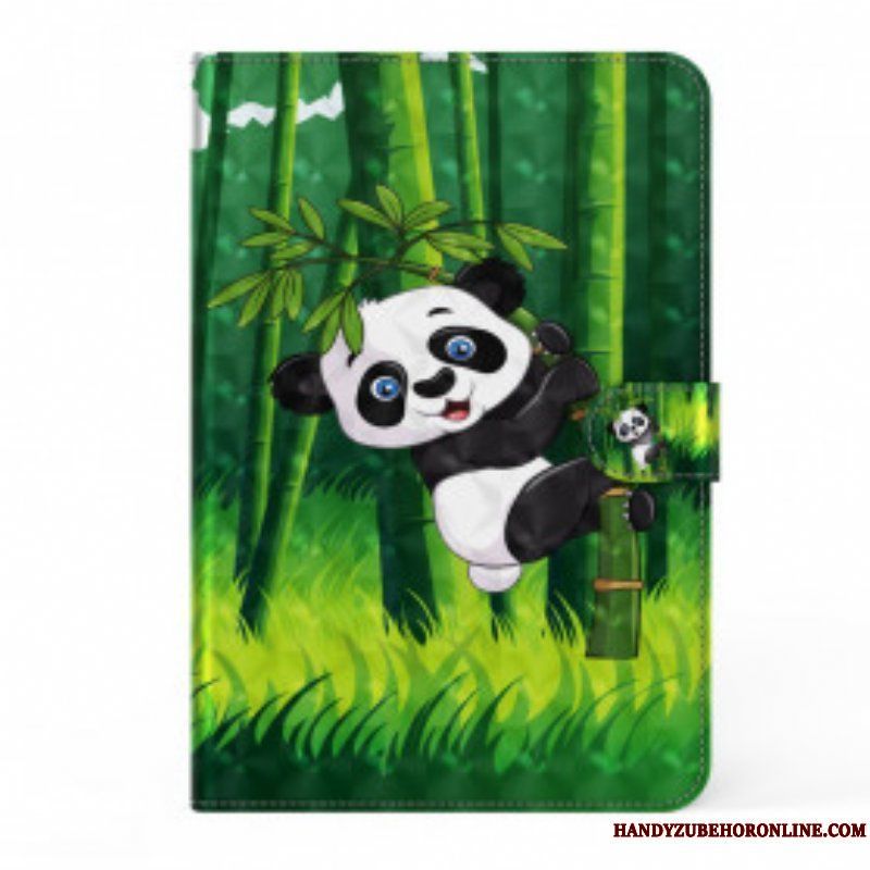 Fodral Samsung Galaxy Tab S8 / Tab S7 Panda I Konstläder