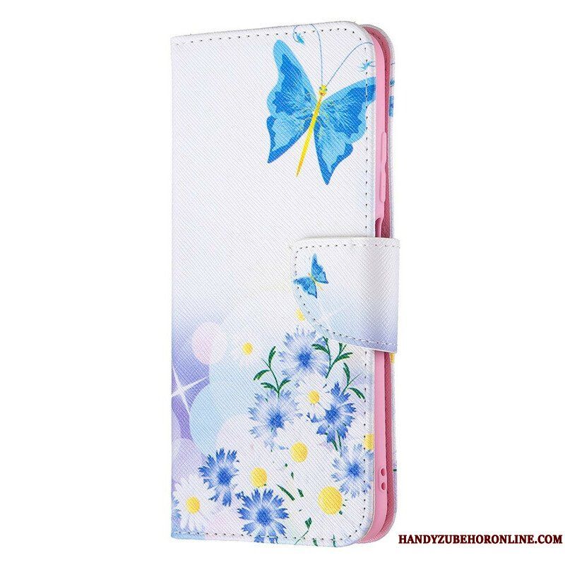 Fodral Xiaomi Redmi Note 10 5G Fjärilar Och Blommor