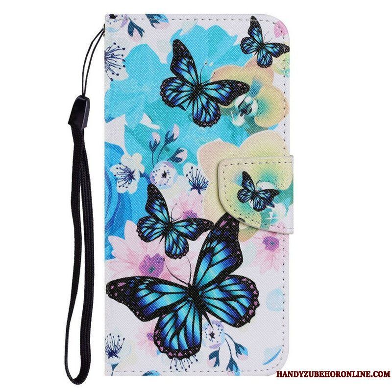 Fodral iPhone 13 Pro Fjärilar Och Sommarblommor