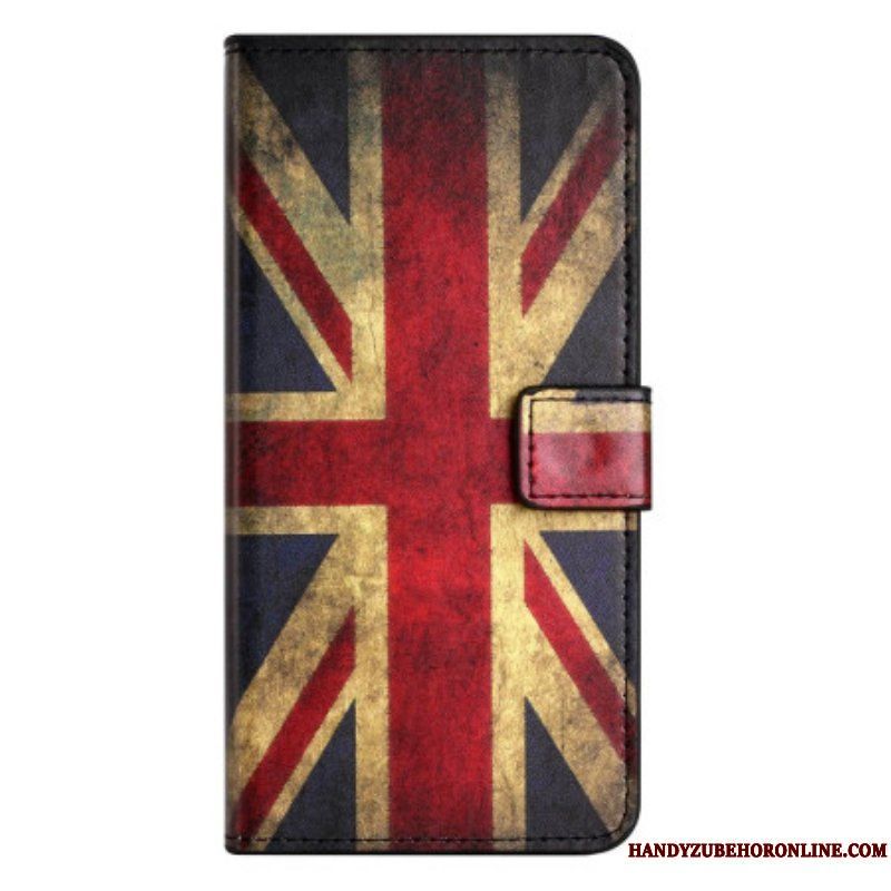 Fodral iPhone 14 Vintage Engelska Flaggan