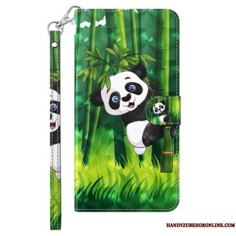 Fodral iPhone 15 Plus Med Kedjar 3d Bamboo Panda Med Rem