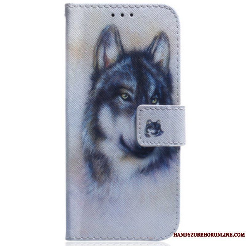 Fodral iPhone 15 Wolf Akvarell