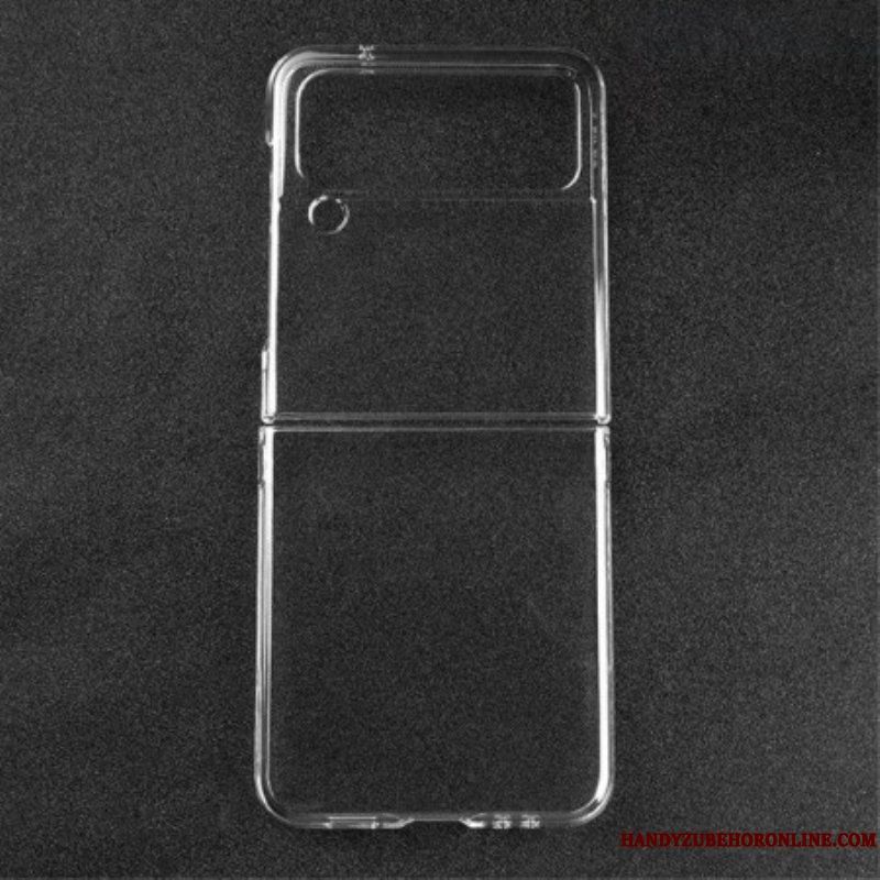 Folio-fodral Mobilskal Samsung Galaxy Z Flip 4 Läderfodral Transparent Plast