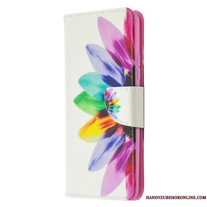 Folio-fodral Samsung Galaxy A42 5G Akvarell Blomma