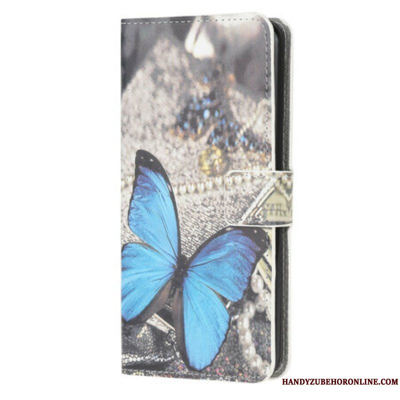 Folio-fodral Samsung Galaxy A42 5G Butterfly Prestige Blue