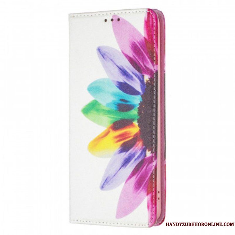 Folio-fodral Samsung Galaxy A53 5G Läderfodral Akvarell Blomma