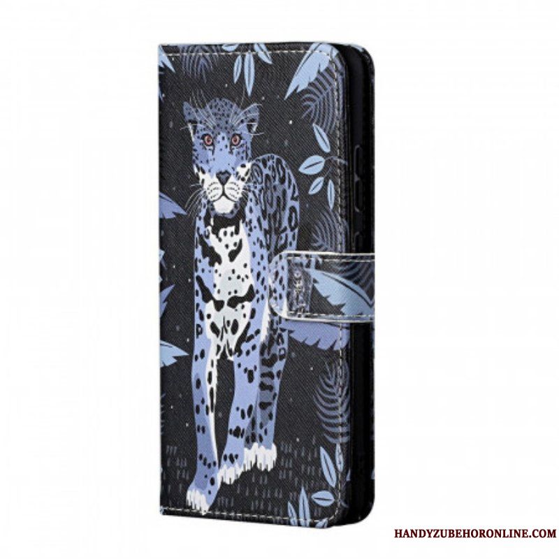 Folio-fodral Samsung Galaxy M23 5G Med Kedjar Strappy Leopard