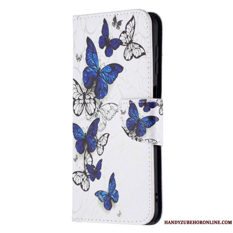 Folio-fodral Samsung Galaxy M32 Butterflies Kings