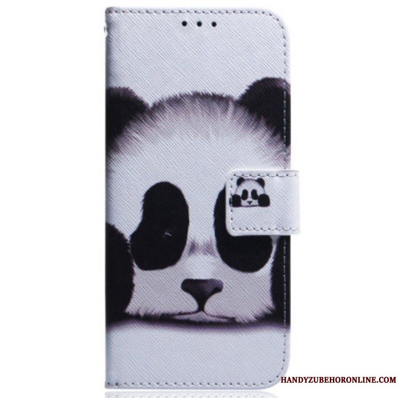 Folio-fodral Samsung Galaxy S23 Ultra 5G Med Kedjar Min Lanyard Panda