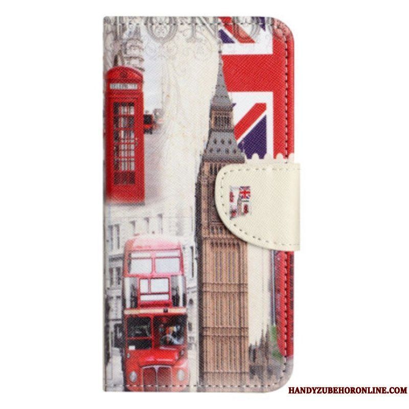 Folio-fodral iPhone 14 Plus London Livet