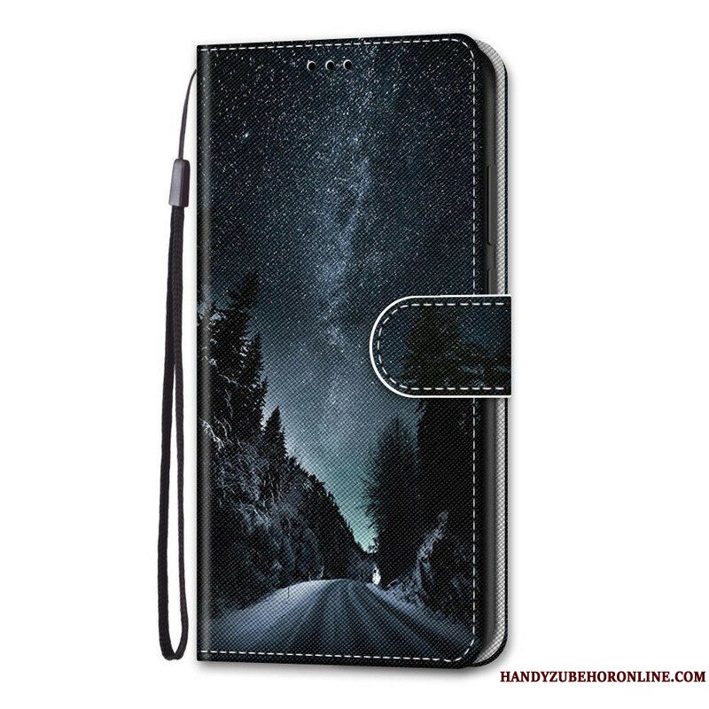 Läderfodral Samsung Galaxy S21 Plus 5G Mystisk Natur
