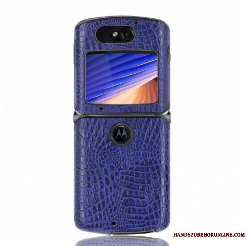 Mobilskal Motorola Razr 5G Krokodilskinnseffekt