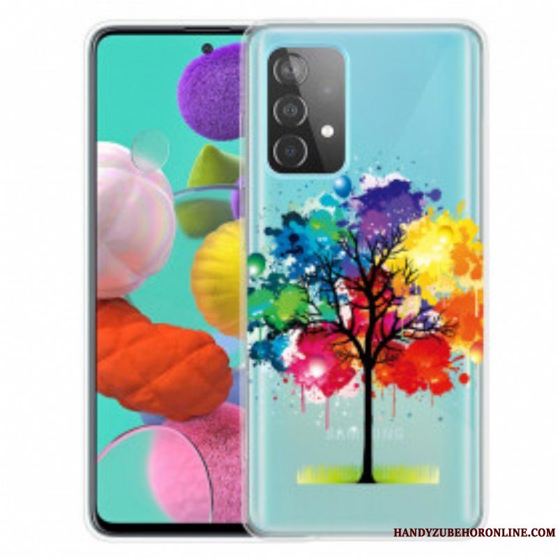 Mobilskal Samsung Galaxy A52 4G / A52 5G / A52s 5G Akvarell Träd